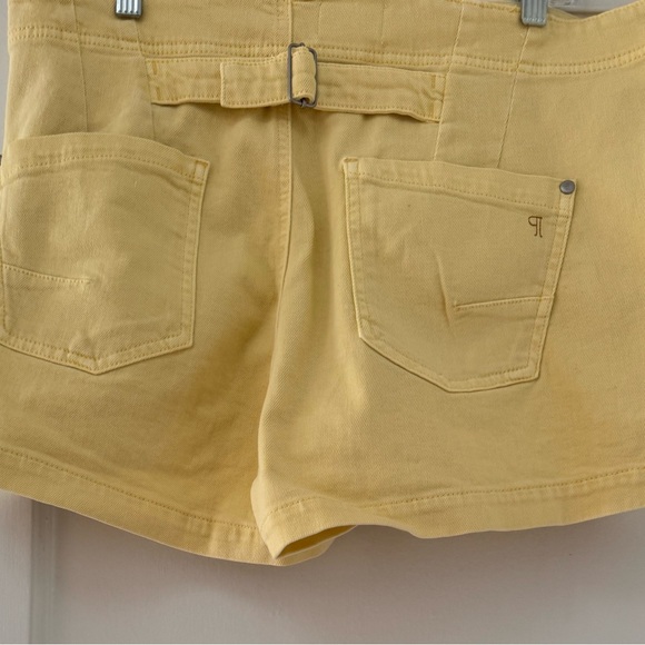 Anthropologie The Kit Regenerative Cotton Shorts by Pilcro Yellow Butter - Picture 6 of 16